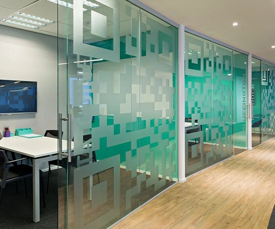 Frosted Glass Partitions in Homestead